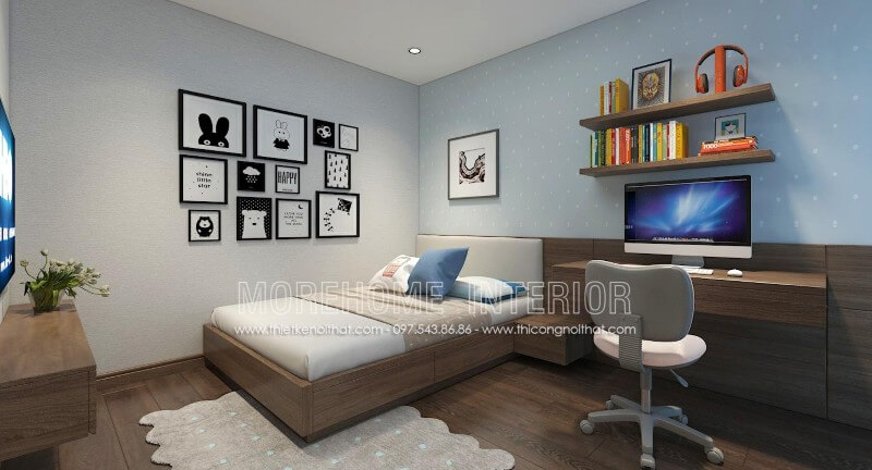 Giường ngủ chung cư gỗ công nghiệp Giường ngủ chung cư gỗ công nghiệp