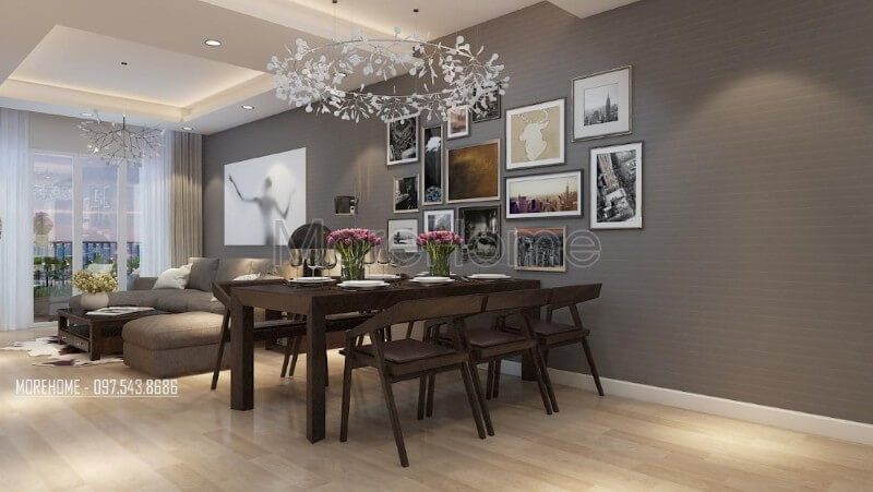 Mẫu bàn ăn gỗ tự nhiên mang đến một cảm giác ấm cúng và tiện nghi hơn trong quá trình dùng bữa