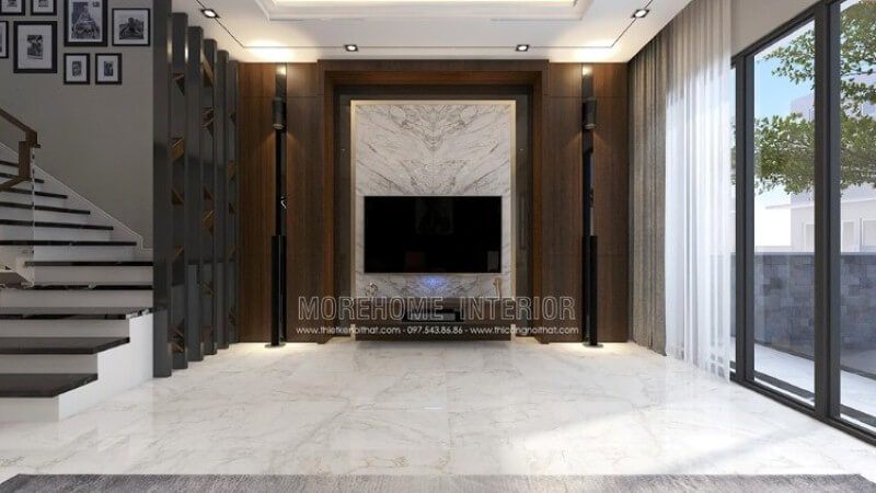 Với sự phát triển trong ngành thiết kế thi công nội thất ngày càng hiện đại, bạn có thể sở hữu ngay mẫu phòng khách ốp tường từ đá đối vân tuyệt đẹp và gỗ ốp tường theo mọi loại vân phù hợp như tại công trình trang trí nội thất biệt thự Parkcity bởi kts Morehome trong đây. Bạn có thể tham khảo chi tiết tại: thietkenoithat.com.