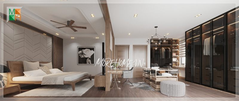 Tủ quần áo cánh kính sang trọng mang đến sự tiện nghi, sức hút mỗi khi đặt chân vào căn phòng.