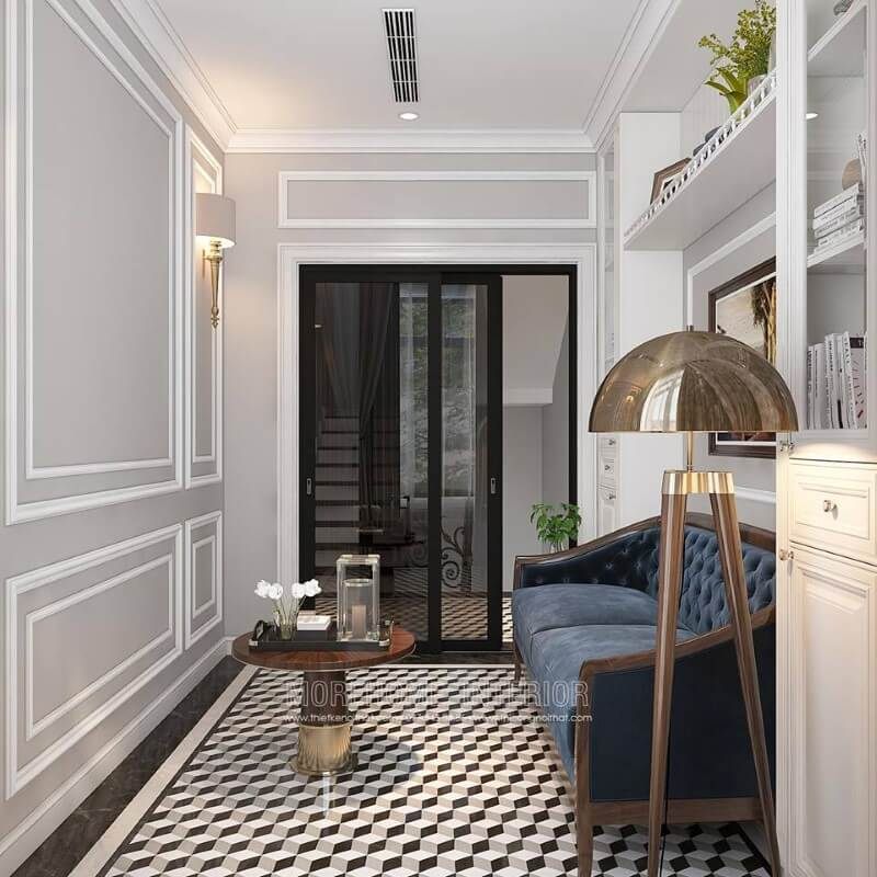 Thiết kế phòng đọc sách đẹp, sang trọng nhưng vẫn mang lại cảm giác thư thái và độ tập trung tối đa cho chủ nhân.