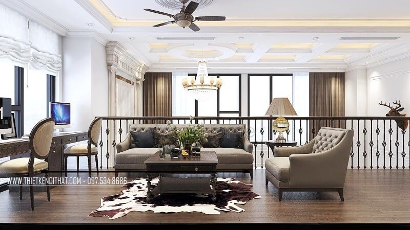 Tạo ấn tượng về không gian với kiểu mẫu bàn trà gỗ óc chó hiện đại đẹp tinh tế này