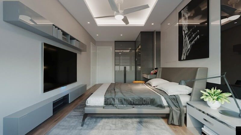Thiết kế nội thất phòng ngủ master phong cách hiện đại