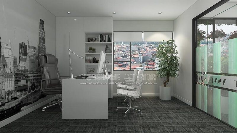 Mẫu tthiết kế văn phòng giám đốc đẹp với cách bố trí nội thất tiện nghi, khoa học được nhiều khách hàng ưa chuộng