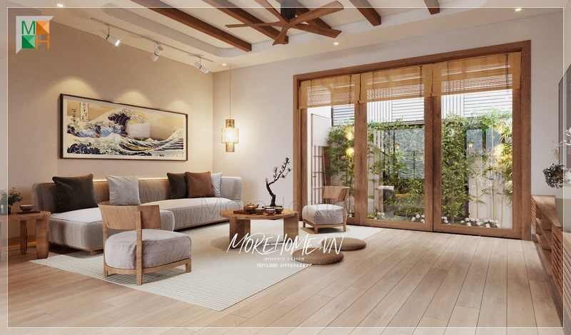 Thiết kế phòng khách nội thất mang phong cách nhật đang được nhiều gia đình lựa chọn bởi sự tinh tế, ấn tượng những vẫn đảm bảo tiện nghi đầy đủ